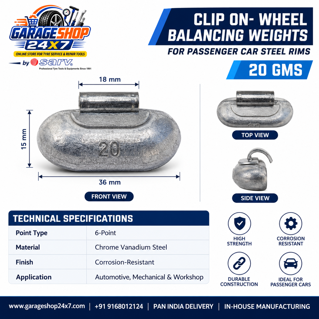 Clip-on 20gm - 2