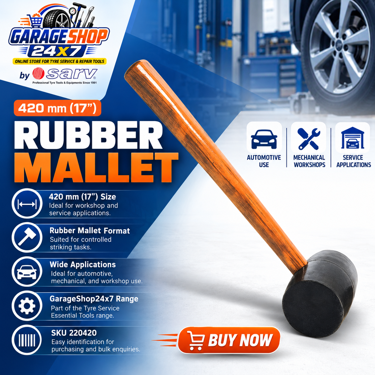 Rubber Mallet 420 mm - 1