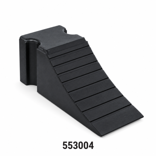SARV Heavy Duty Rubber Wheel Chock 230×99×94 mm Industrial Vehicle Safety Block (Up to 20 Ton Capacity)