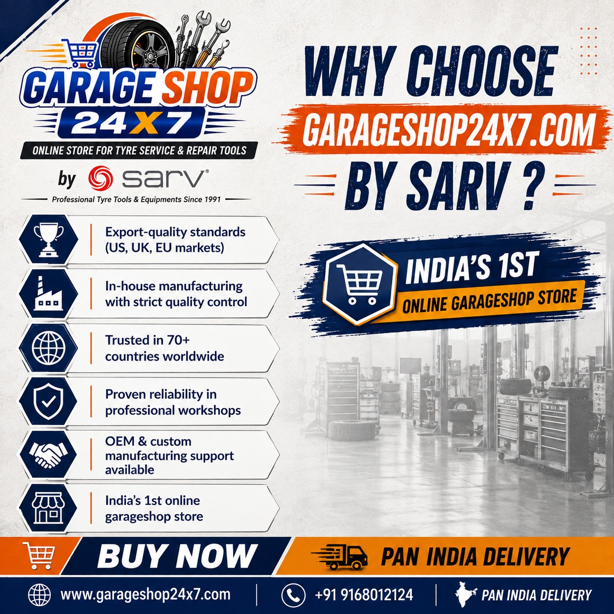 Why Choose Us - Garage Shop