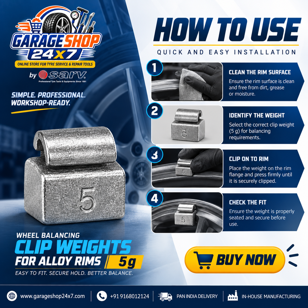 Wheel Balancing Clip - 4