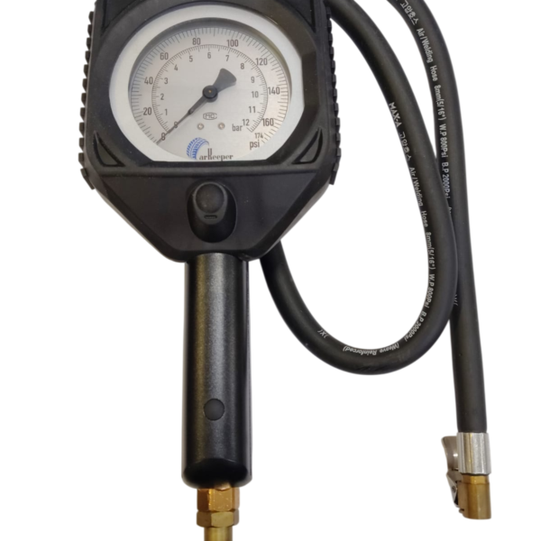 SARV Tyre Inflator Gauge – Dual Calibrated 10-170 PSI & 0.7-12 BAR (Model: 551408)
