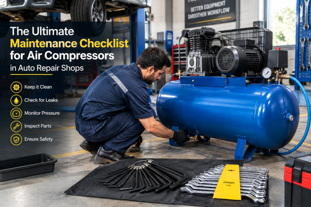 Air Compressor Maintenance Checklist for Auto Repair Shops